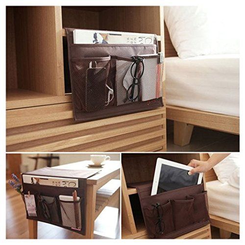  Smilesun Bedside Storage Organizer Sofa Storage Organizer Table cabinet Storage Organizer for tablet Magazine Phone Remotes - All Within Arms Reach