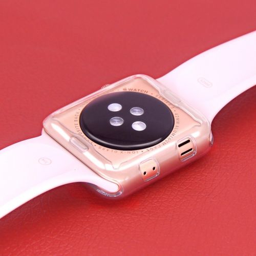  [아마존베스트]Smiling smiling Clear Case for Apple Watch 42mm with Buit in TPU Screen Protector All-Around Protective Case High Defination Clear Ultra-Thin Cover for Apple Watch 42mm Series 3 and Series