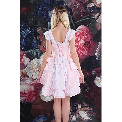  Smiling Angel Girls Sweet Lolita Dress Princess Lace Court Skirts Cosplay Costumes