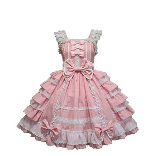  Smiling Angel Girls Sweet Lolita Dress Princess Lace Court Skirts Cosplay Costumes