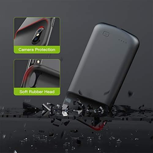  [아마존베스트]Smiphee Battery Case for iPhone X, 4000mAh Portable Protective Charging Case Extended Rechargeable Battery Pack Charger Case Compatible with iPhone X / 10 (5.8 inch)
