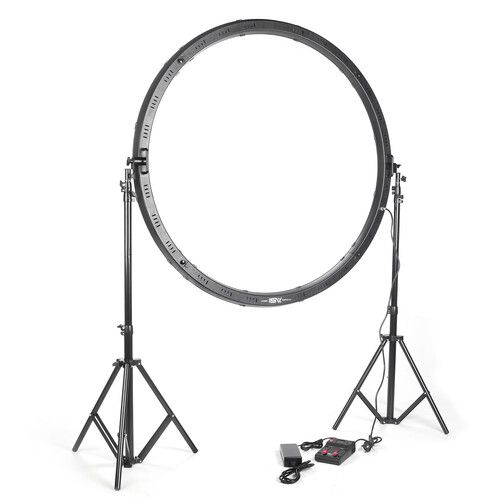 스미스 Smith-Victor Saturn Pro Bi-Color LED Ring Light System with Stands (48