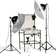 Smith-Victor TST-P2 3-Light Photoflood 1250 Watt Shooting Table Kit (120V AC)