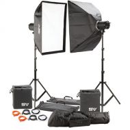 Smith-Victor LED Cine-Flood 3000 Light with Bowens Mount, Two-Light Kit (2 x 150W)