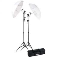 Smith-Victor KT750LED 2-Light Umbrella Kit