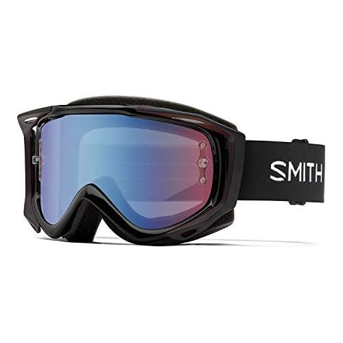 스미스 [아마존베스트]Smith Optics Fuel V.2 Adult Off-Road Cycling Goggles - Black/Blue Sensor/One Size