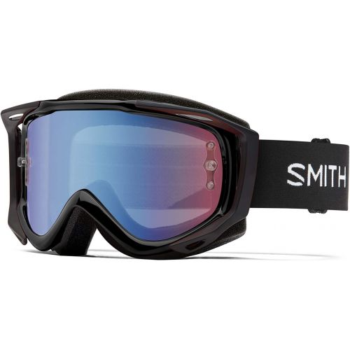 스미스 [아마존베스트]Smith Optics Fuel V.2 Adult Off-Road Cycling Goggles - Black/Blue Sensor/One Size