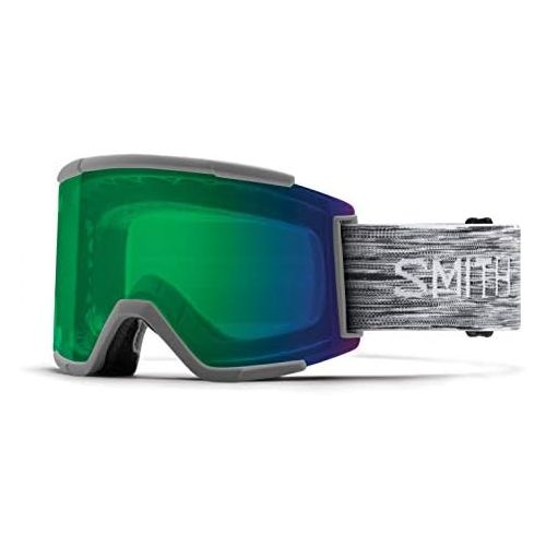 스미스 [아마존베스트]Smith Optics Squad Xl Adult Snow Goggles - Cloudgrey/Chromapop Everyday Green Mirror/One Size