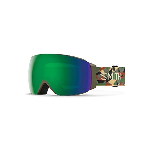 스미스 SMITH I/O MAG Asia Fit Snow Goggle - Alder Geo Camo ChromaPop Everyday Green Mirror + Extra Lens