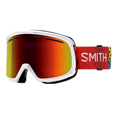 스미스 Smith Optics Adult Range Snow Goggles Burnside Frame/Red Sol-X Mirror