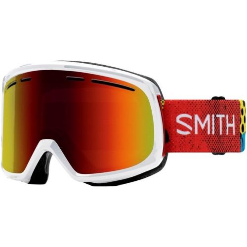 스미스 Smith Optics Adult Range Snow Goggles Burnside Frame/Red Sol-X Mirror