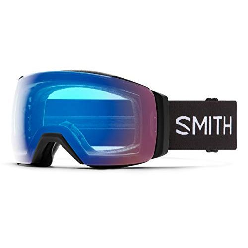 스미스 Smith Optics I/O MAG XL Snow Goggles (Black, ChromaPop Photochromic Rose Flash)