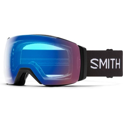 스미스 Smith Optics I/O MAG XL Snow Goggles (Black, ChromaPop Photochromic Rose Flash)