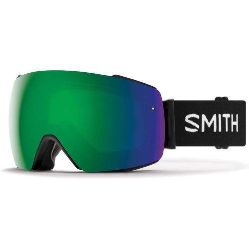 스미스 Smith I/O MAG Snow Goggle - Black Chromapop Sun Green Mirror + Extra Lens