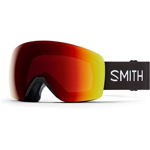 스미스 Smith Skyline Snow Goggles Black/ChromaPop Photochromic Red Mirror