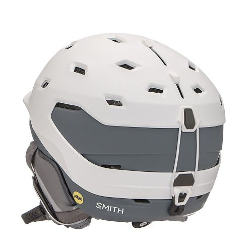 스미스 Smith Optics Quantum Adult Mips Ski Snowmobile Helmet - Matte White CharcoalMedium