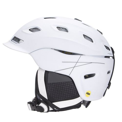 스미스 Smith Optics Unisex Adult Vantage MIPS Snow Sports Helmet - Matte White Large (59-63CM)