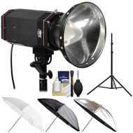 Smith-Victor CooLED100 100W Portable LED Studio Light with Light Stand + 3-in-1 Umbrella Kit