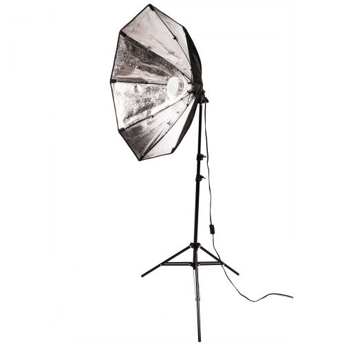 스미스 Smith-Victor Smith Victor OctaBella 1500W 3-Light LED Softbox Kit with Boom Arm