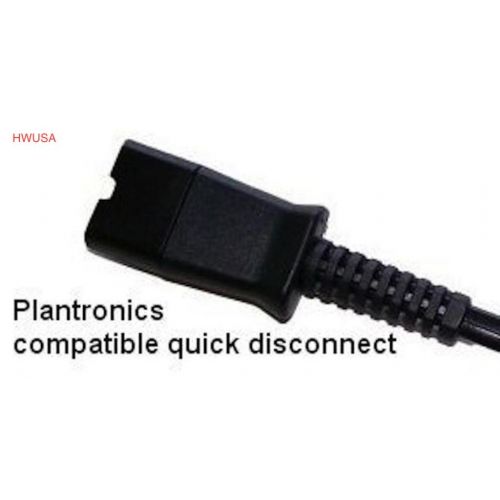 스미스 Smith Corona Clearwire HD Monaural Headset - PLT QD Compatible, Includes Bottom Cord for amplifiers