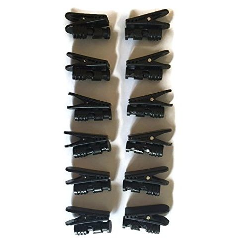 스미스 Headset Clothing Clips - BARREL STYLE - LOT OF 12 - Compatible to Fit Plantronics,Jabra,VXI,Smith Corona corded headset cords