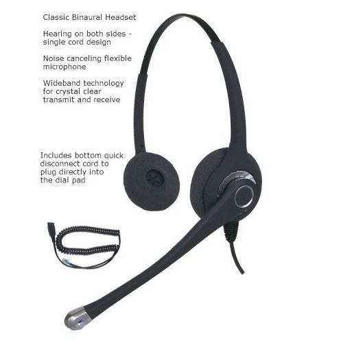 스미스 Smith Corona Ultra Binaural Headset with HP100 Dial pad