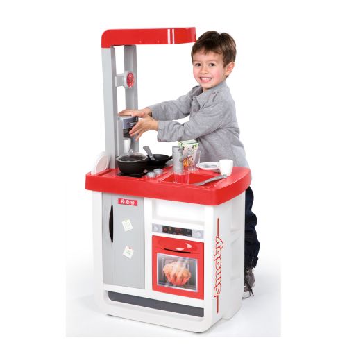  Smoby - Bon Appetite Electronic Play Kitchen with 23 Accessories and Cooking Sounds