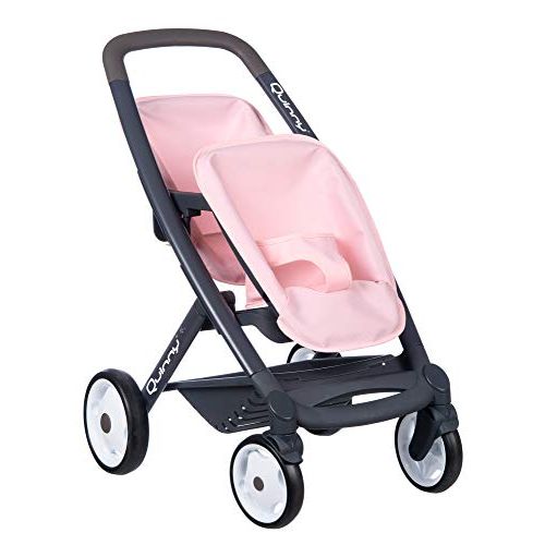  Smoby 7600253217 MAXICOSI & Quinny Twin Pushchair-Light Pink