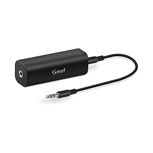  Smof Ground Loop Noise Isolator for Car Audio/Home Stereo System (Eliminate The Buzzing Noise Completely) with 3.5mm Audio Cable, Black: Electronics