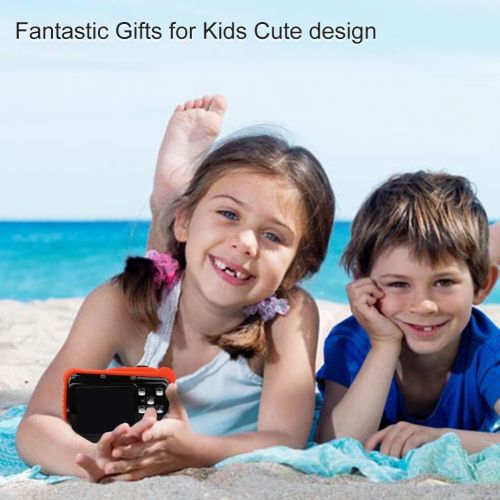  [아마존베스트]Smyidel Waterproof Mini Kid Camera High Definition 12MP HD 3M Underwater Swimming Digital Camera Camcorder 32G SD Card Flash 2.0 Inch LCD Display (Black)