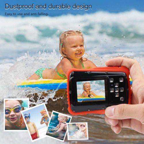  [아마존베스트]Smyidel Waterproof Mini Kid Camera High Definition 12MP HD 3M Underwater Swimming Digital Camera Camcorder 32G SD Card Flash 2.0 Inch LCD Display (Black)