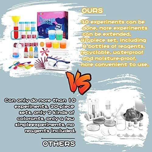  [아마존베스트]SNAEN Science Kit with 30 Science Lab Experiments,DIY STEM Educational Toys for Kids Aged 3 4+,Discover in Learning,Bottle Packaging