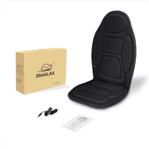  [아마존 핫딜] [아마존핫딜]SNAILAX Massage Car Seat Cushion - 6 Vibrating Massage Nodes & 3 Heating Pad, Car Back Massager with Heat, Seat Warmer Cover for Car Truck