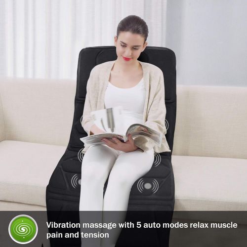  [아마존 핫딜] [아마존핫딜]Snailax Massage Mat with Heat - 10 Motors Vibrating Massage Mattress Pad with 2 Heating Pads for Back Pain Relief, Full Body Massager for Neck and Back,Lumbar Calf Muscle Relaxatio