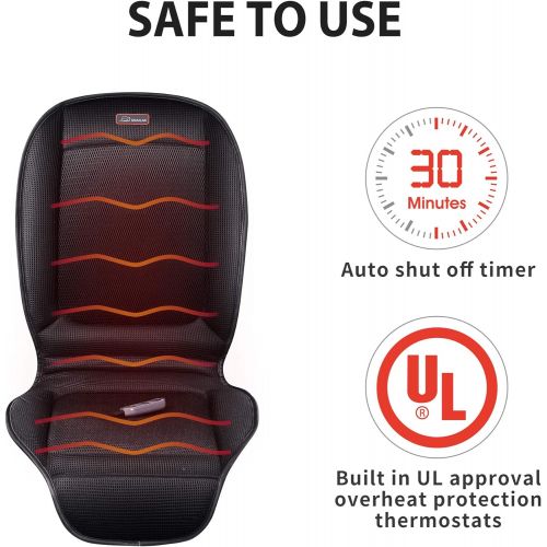  [아마존핫딜][아마존 핫딜] SNAILAX Seat Cushion With 3 Levels Cooling and 2 Levels Heating SL26A8 Cool and Heating Pad for Car Truck Home Office