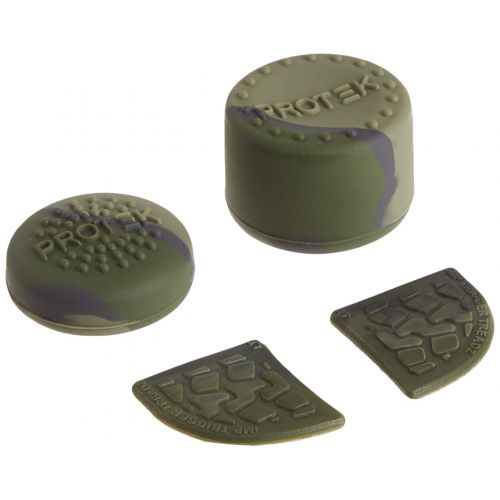  [아마존베스트]Snakebyte Trigger Treadz Combat Elite Thumb and Trigger Grips Pack - Green Camo - Xbox One