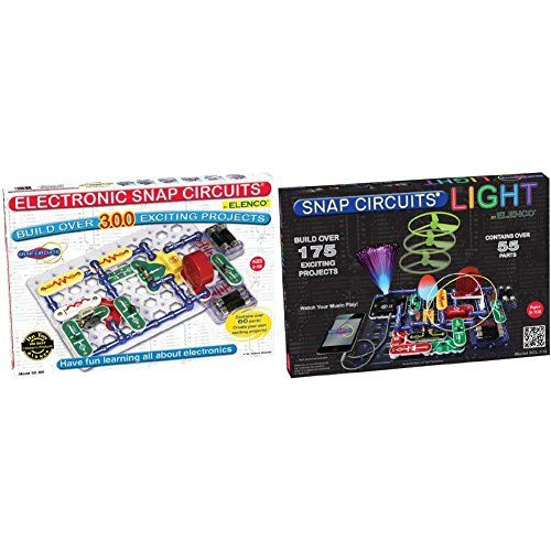  Snap Circuits SC-300 Electronics Discovery Kit with Snap Circuits Lights Electronics Discovery Kit Bundle