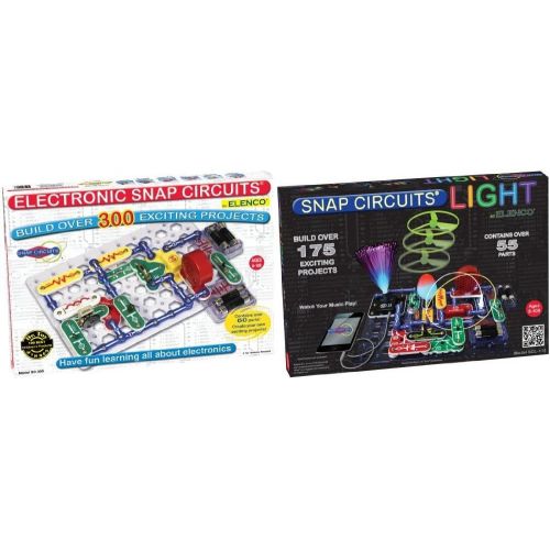  Snap Circuits SC-300 Electronics Discovery Kit with Snap Circuits Lights Electronics Discovery Kit Bundle