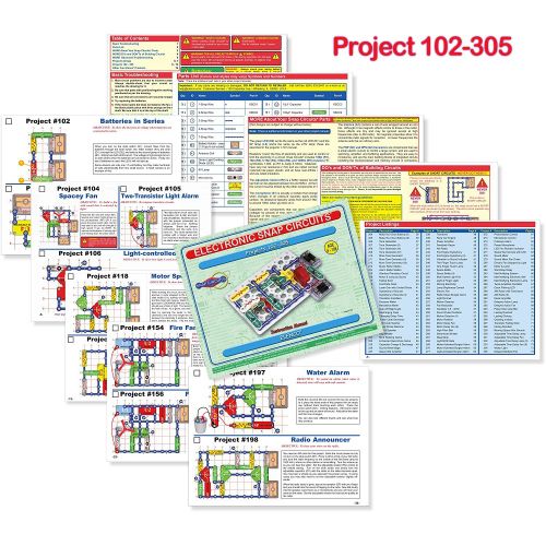  Snap Circuits Pro SC-500 Electronics Exploration Kit | Over 500 STEM Projects | Full Color Project Manual | 75+ Snap Circuits Parts | STEM Educational Toys for Kids 8+
