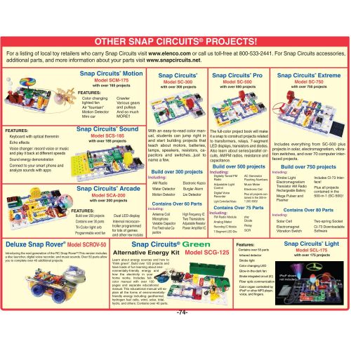  Snap Circuits Arcade Electronics Exploration Kit | Over 200 STEM Projects | 4-Color Project Manual | 20+ Build and Play Games | 35+ Snap Modules | Unlimited Fun