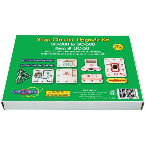  Snap Circuits UC-50 Electronics Exploration Upgrade Kit | SC-300 to SC-500 | Upgrade Classic to Pro
