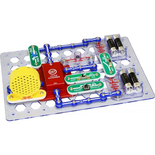  Snap Circuits Sound Electronics Exploration Kit | 185 Fun STEM Projects | 4-Color Project Manual | 40+ Snap Modules | Unlimited Fun