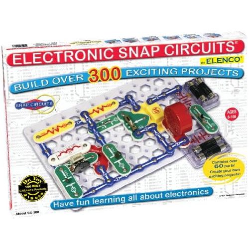  [아마존베스트]Snap Circuits Classic SC-300 Electronics Exploration Kit | Over 300 Projects | Full Color Project Manual | 60+ Snap Circuits Parts | STEM Educational Toy for Kids 8+
