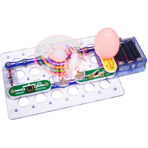  [아마존베스트]Snap Circuits Beginner Electronics Exploration Kit | Over 20 STEM Projects | 4-Color Project Manual | 12 Snap Modules | Unlimited Fun