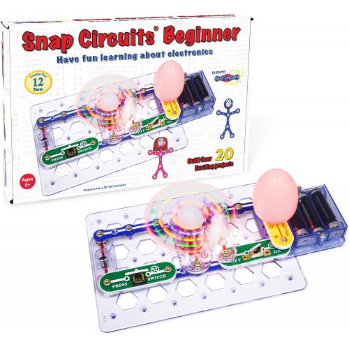  [아마존베스트]Snap Circuits Beginner Electronics Exploration Kit | Over 20 STEM Projects | 4-Color Project Manual | 12 Snap Modules | Unlimited Fun