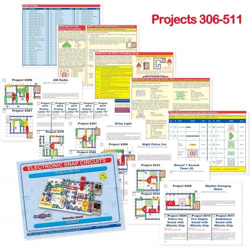  [아마존베스트]Snap Circuits Pro SC-500 Electronics Exploration Kit | Over 500 Projects | Full Color Project Manual | 75+ Snap Circuits Parts | STEM Educational Toy for Kids 8+