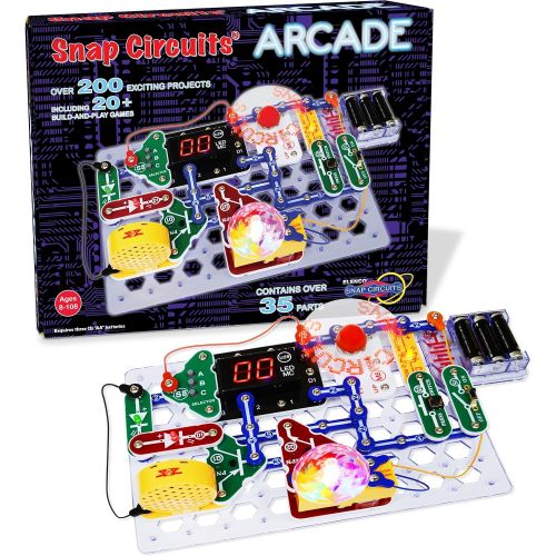  Snap Circuits “Arcade”, Electronics Exploration Kit, Stem Activities for Ages 8+, Multicolor (SCA-200)