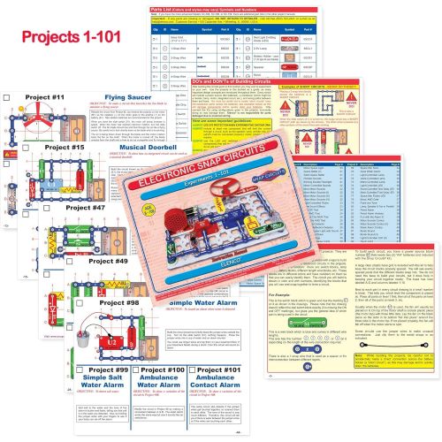  Snap Circuits Pro SC-500 Electronics Exploration Kit | Over 500 Projects | Full Color Project Manual | 75 Parts | STEM Educational Toy for Kids 8+ & Battery Eliminator