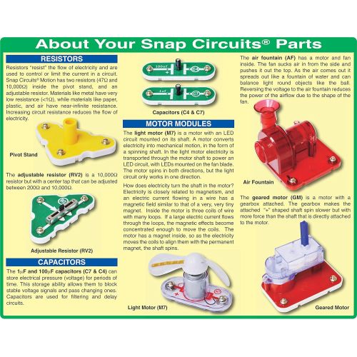  Snap Circuits Motion Electronics Exploration Kit | Over 165 Exciting STEM Projects | 4-Color Project Manual | 50+ Snap Modules | Unlimited Fun