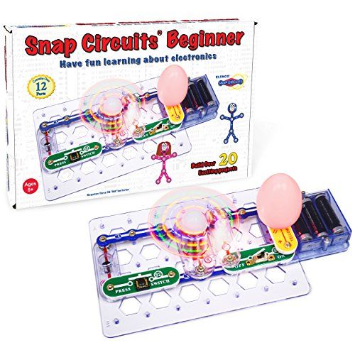  Snap Circuits Beginner, Electronics Exploration Kit, Stem Kit For Ages 5-9 (SCB-20)